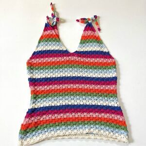 FRNCH Paris Knit Rainbow Tank Medium
